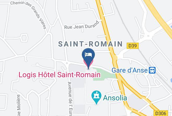 Rhone - Logis Hotel Saint Romain Maps
