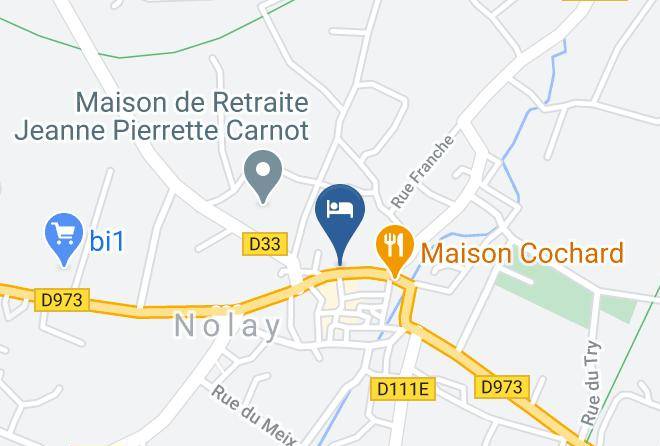 Cote D Or - Logis Hotel Sainte Marie Maps