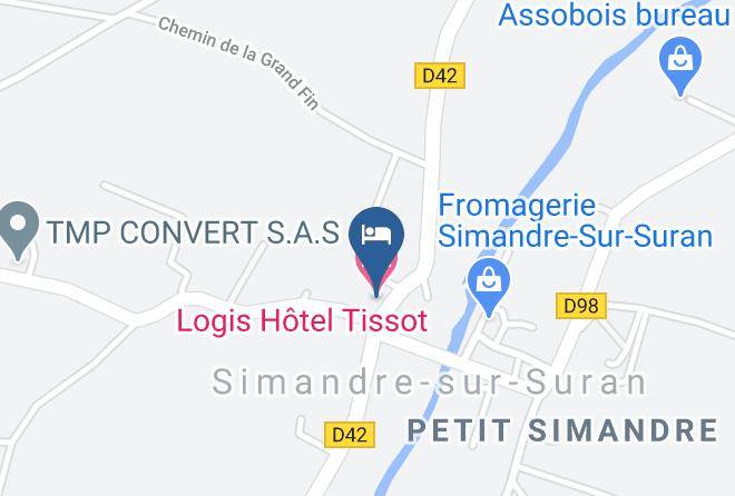 Ain - Logis Hotel Tissot Maps