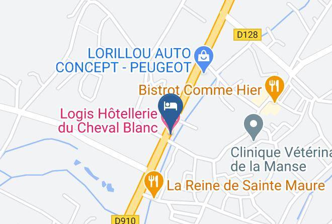Indre Et Loire - Logis Hotellerie Du Cheval Blanc Maps