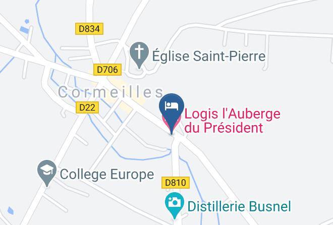 Eure - Logis L'auberge Du President Maps