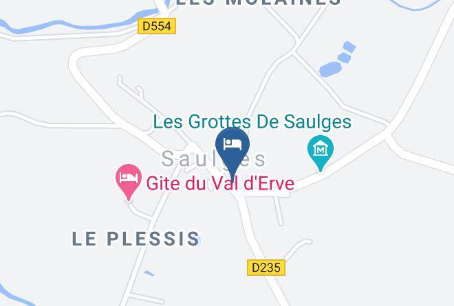 Mayenne - Logis L'ermitage Hotel & Restaurant Maps