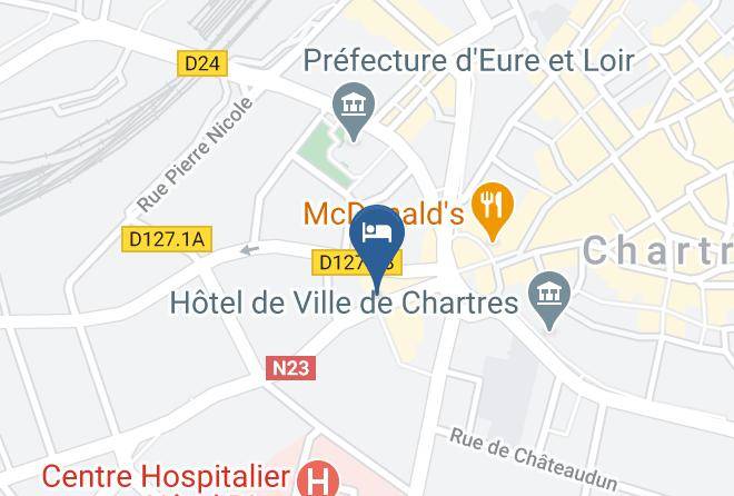 Eure Et Loir - Logis L'hotel Rest L'ecume Maps