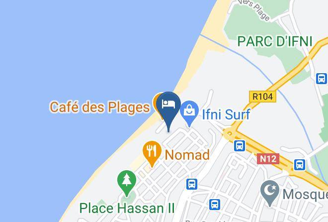 Guelmim Es Semara - Logis La Marine Sidi Ifni Maps
