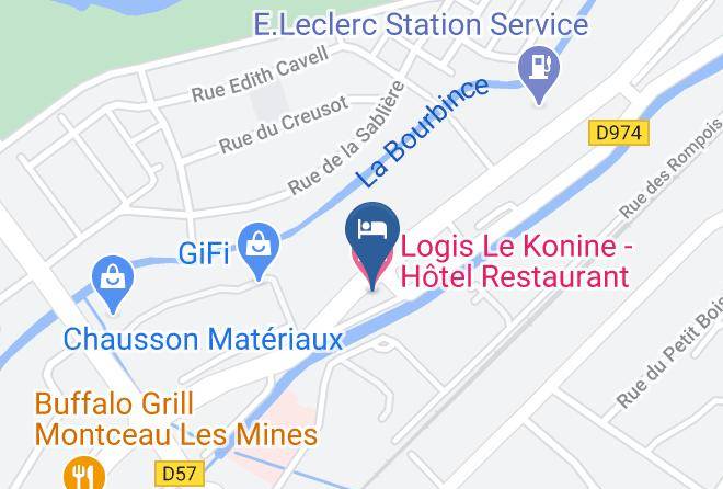 Saone Et Loire - Logis Le Konine Hotel Restaurant Maps