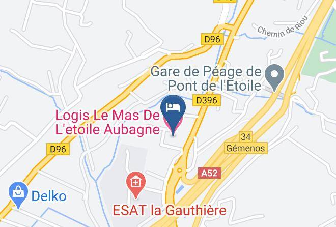 Bouches Du Rhone - Logis Le Mas De L'etoile Aubagne Maps