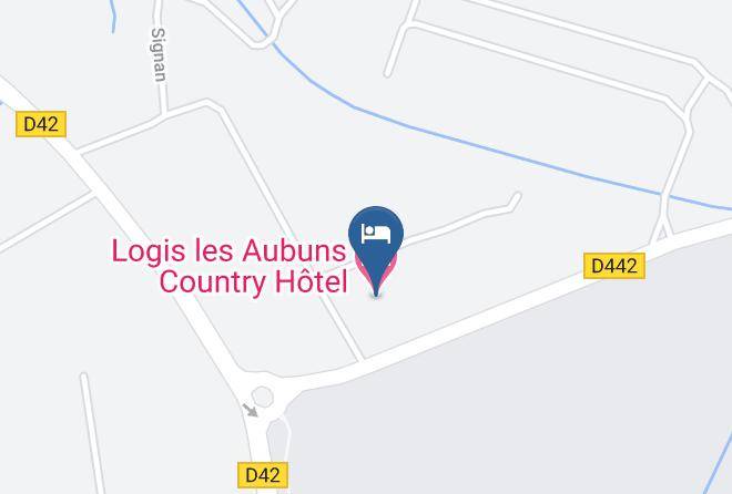 Gard - Logis Les Aubuns Country Hotel Maps