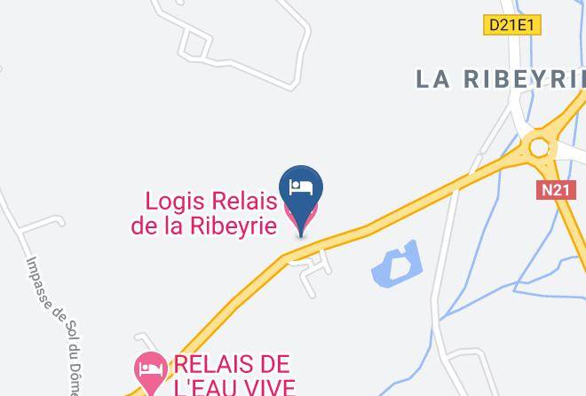 Dordogne - Logis Relais De La Ribeyrie Maps