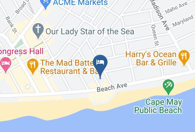 Cape May - Lokal Hotel Cape May Maps