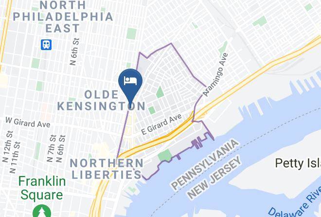 Philadelphia - Lokal Hotel Fishtown Maps