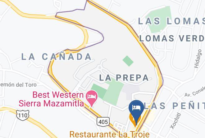 Mazamitla - Hotel & Restaurante La Troje De Mazamitla Maps