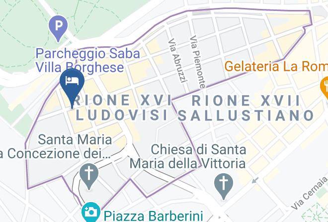 Rome - Lombardia40 Luxury Suites Maps