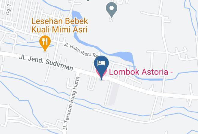 Kota Mataram - Lombok Astoria Hotel Maps