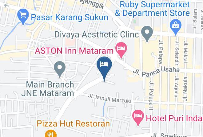 Kota Mataram - Lombok Garden Hotel Maps
