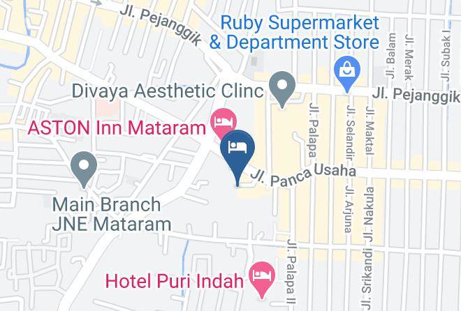 Kota Mataram - Lombok Raya Hotel Maps