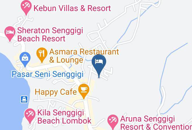 West Lombok Regency - Lombok Senggigi Hotel Maps