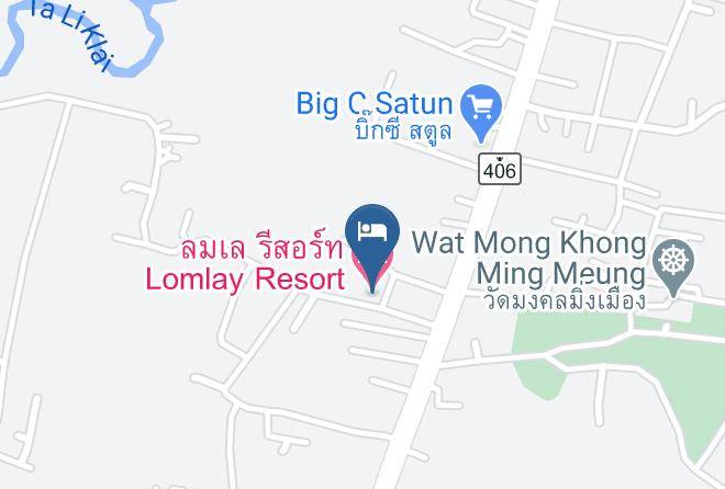 Mueang Satun District - Lomlay Resort Maps