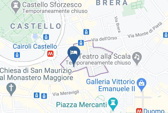 Milan - Hotel London Maps