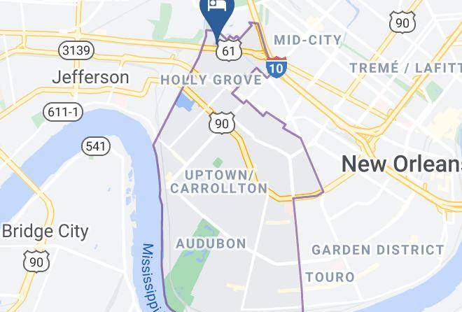 London Lodge Motel Map