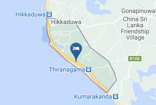 Long Beach Hikkaduwa Map