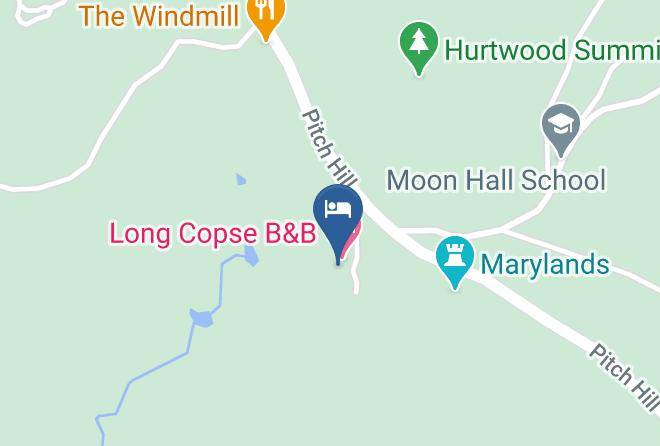 Surrey - Long Copse B&b Maps