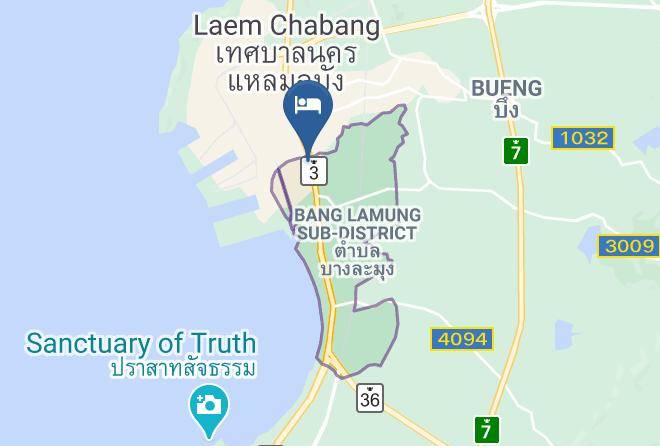 Amphoe Bang Lamung - Long Lake Hillside Resort Maps