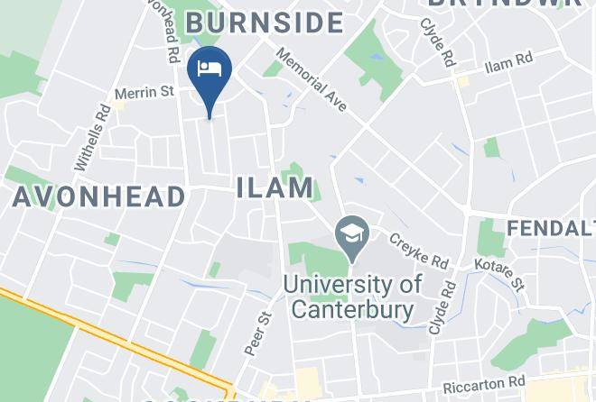 Longmuir Christchurch Holiday Homes Map