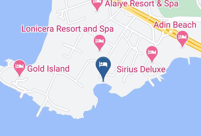 Alanya - Lonicera Resort And Spa Beach Maps