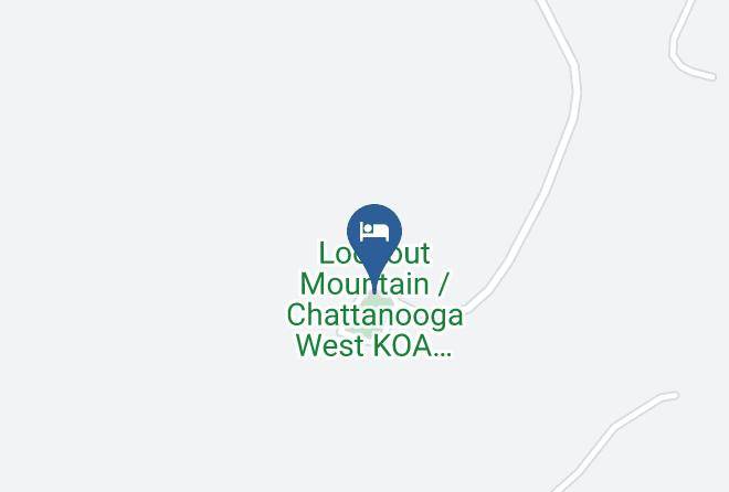 Lookout Mountain Chattanooga West Koa Holiday Map