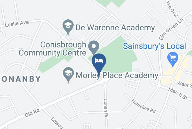 Doncaster - Lord Conyers Hotel Maps