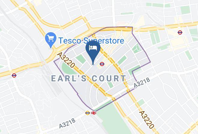 London - Lord Kensington Hotel Maps
