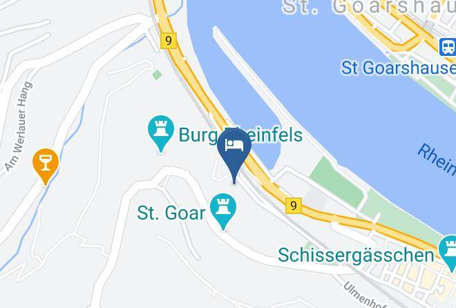 Rhein Hunsruck Kreis - Loreley Jugendherberge St Goar Maps