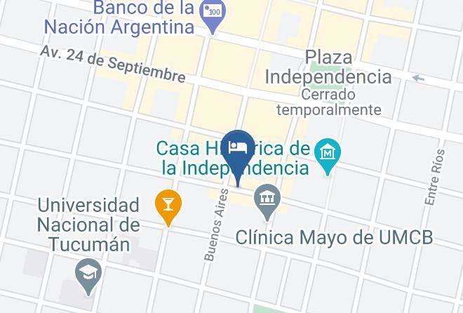 Tucuman City - Lorenzo Hotel Maps
