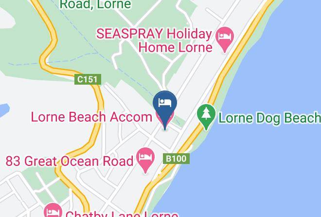 Surf Coast - Lorne Beach Accom Maps