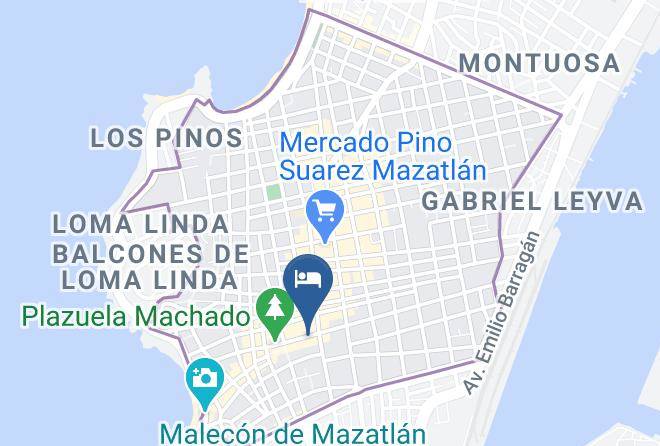 Mazatlan - Loro De Oro Inn Maps