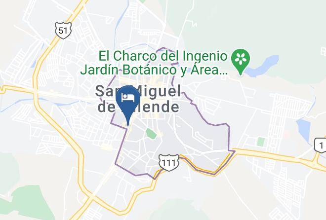 San Miguel De Allende - Los Agaves Hotel Maps