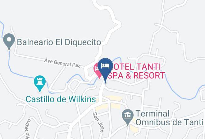 Punilla Department - Los Algarrobos Tanti Cordoba Maps