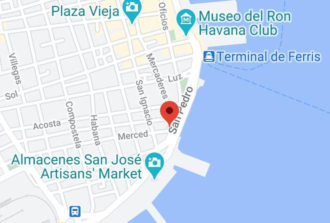 Los Artesanos Cuba Map