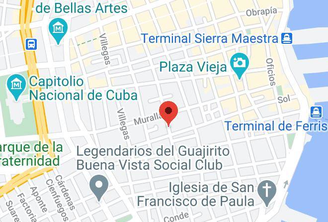 La Habana Vieja - Los Balcones With Rooftop And 5 Balcones Maps