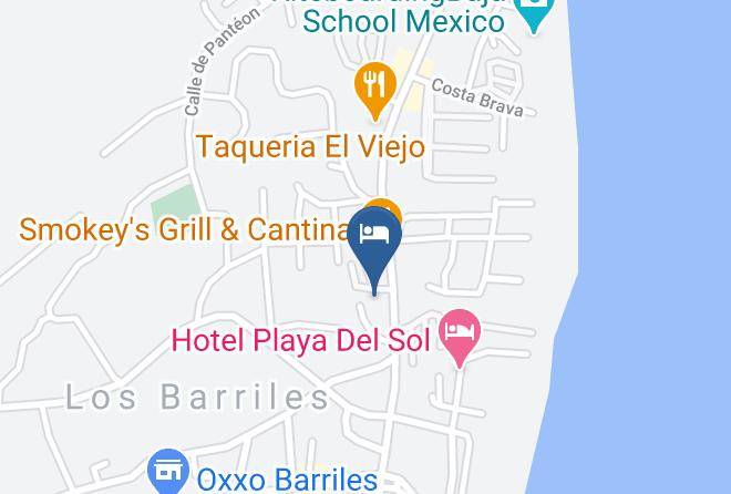 La Paz - Los Barriles Hotel Maps