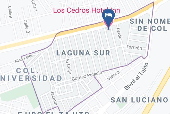 Torreon - Los Cedros Hotel Inn Torreon Maps