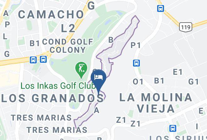 Santiago De Surco - Los Incas Lima Hotel Maps