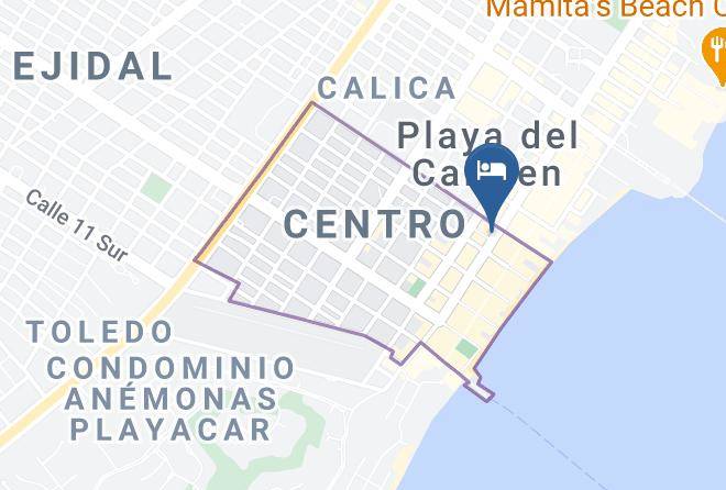 Solidaridad - Los Itzaes Hotel Maps