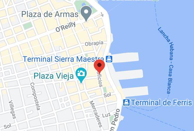 La Habana Vieja - Los Oficios Maps