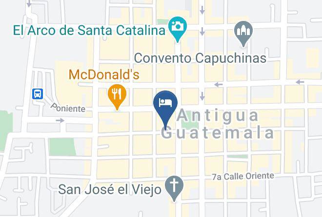 Antigua Guatemala - Los Olivos Hotel Boutique Y Restaurante Maps