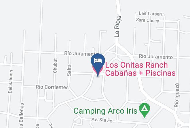 Monte Hermoso - Los Onitas Ranch Cabanas + Piscinas Maps