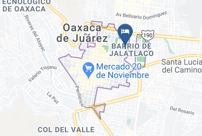 Oaxaca De Juarez - Los Pilares Hotel Maps