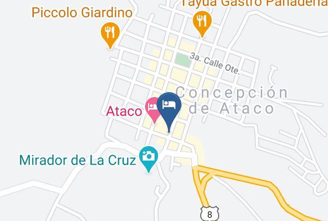 Concepcion De Ataco - Los Portones De Ataco Y Cafe La Estancia Maps