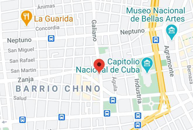Centro Habana - Los Vitrales De Galiano Maps
