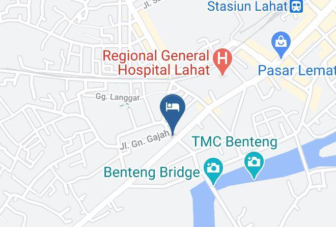 Lahat Regency - Losmen Sigma Lahat Maps